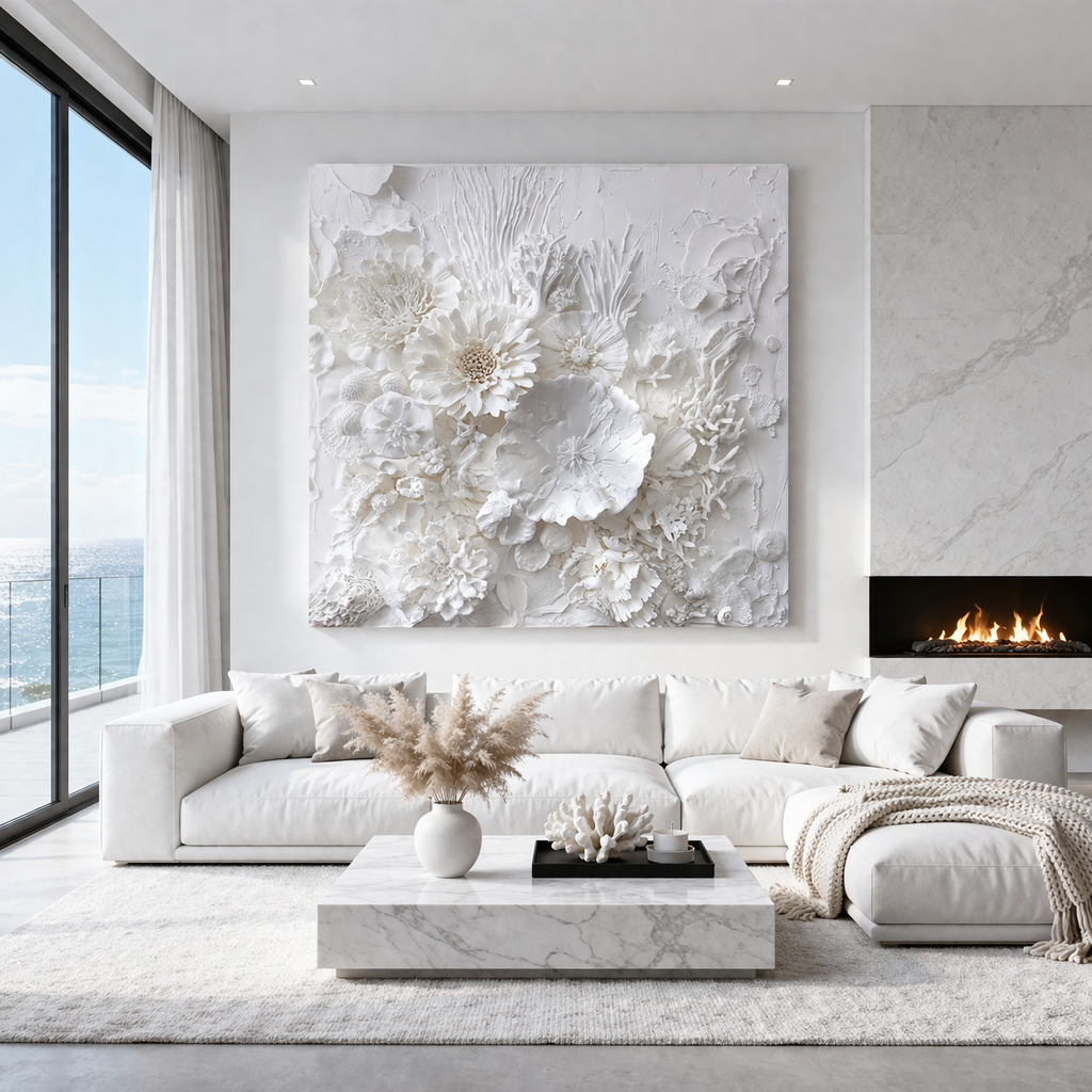 Floral Ocean Relief