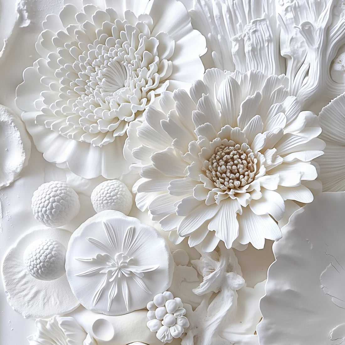 Floral Ocean Relief