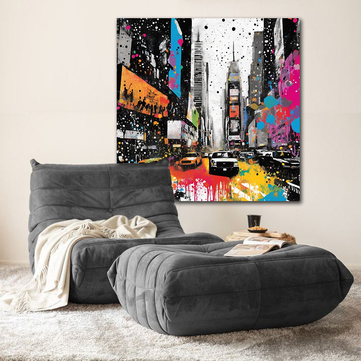 Spraypaint Chaos at Times Square