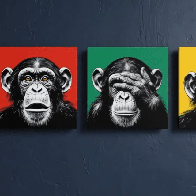 The Monkey Set (4er)