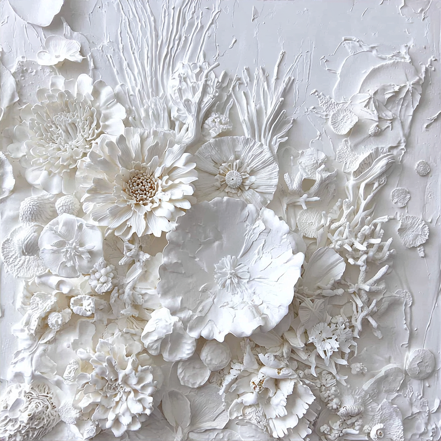Floral Ocean Relief