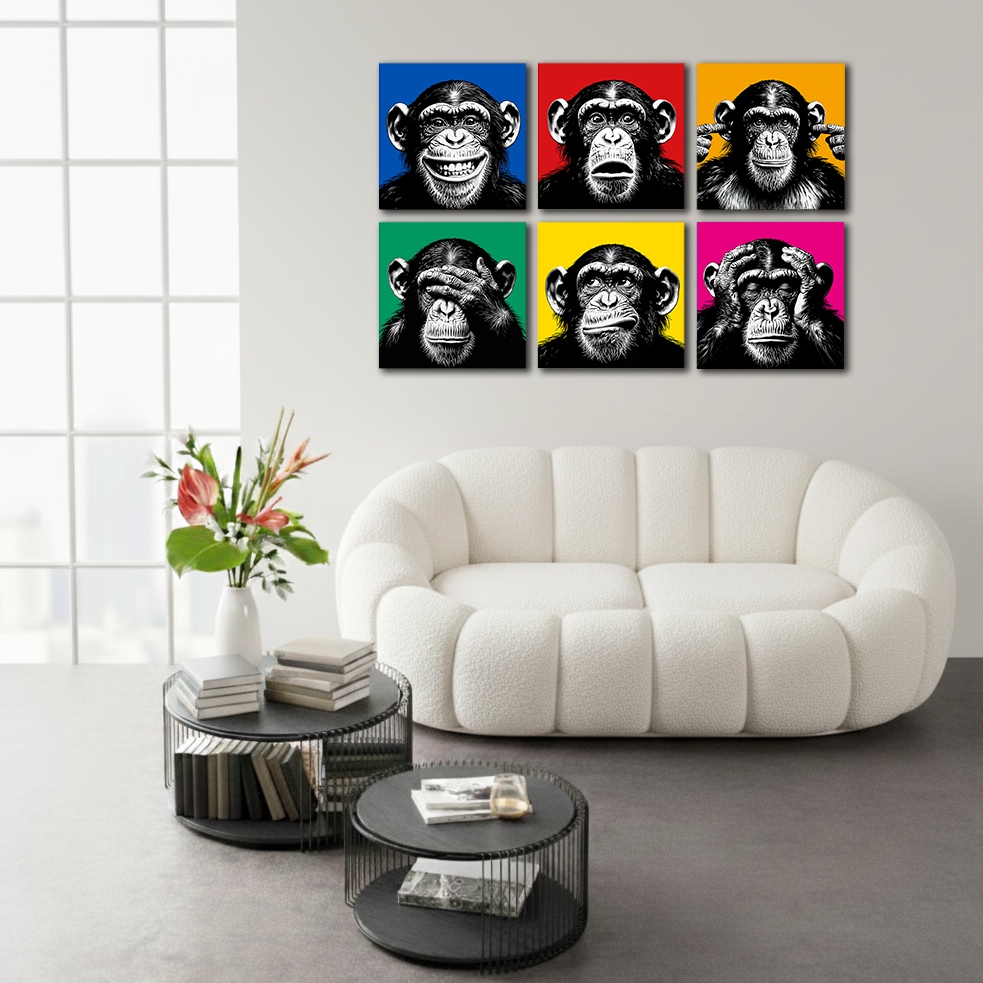 The Monkey Set (6er)