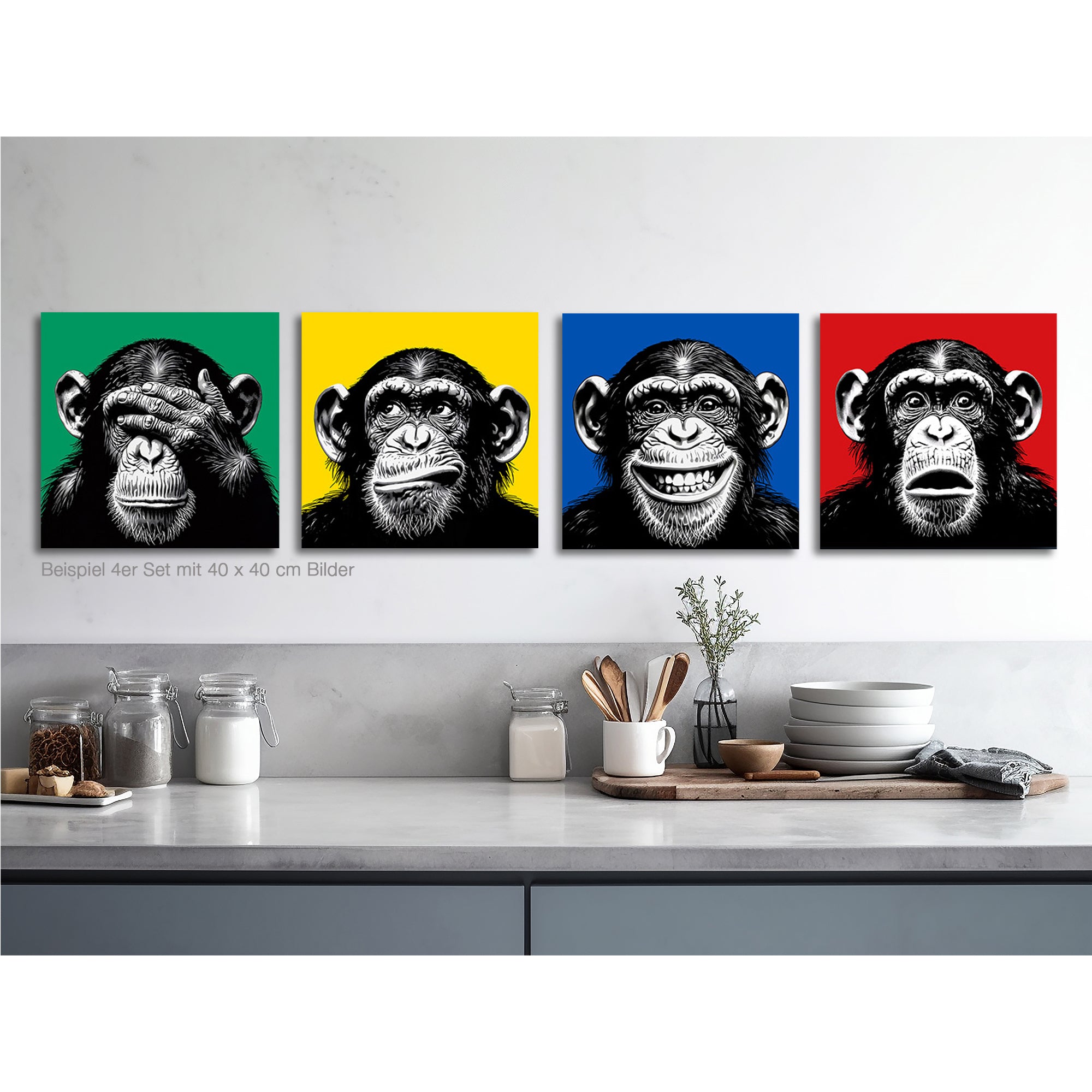 The Monkey Set (4er)