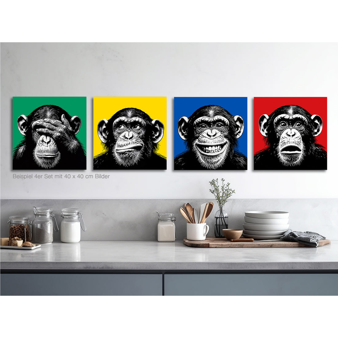 The Monkey Set (4er)