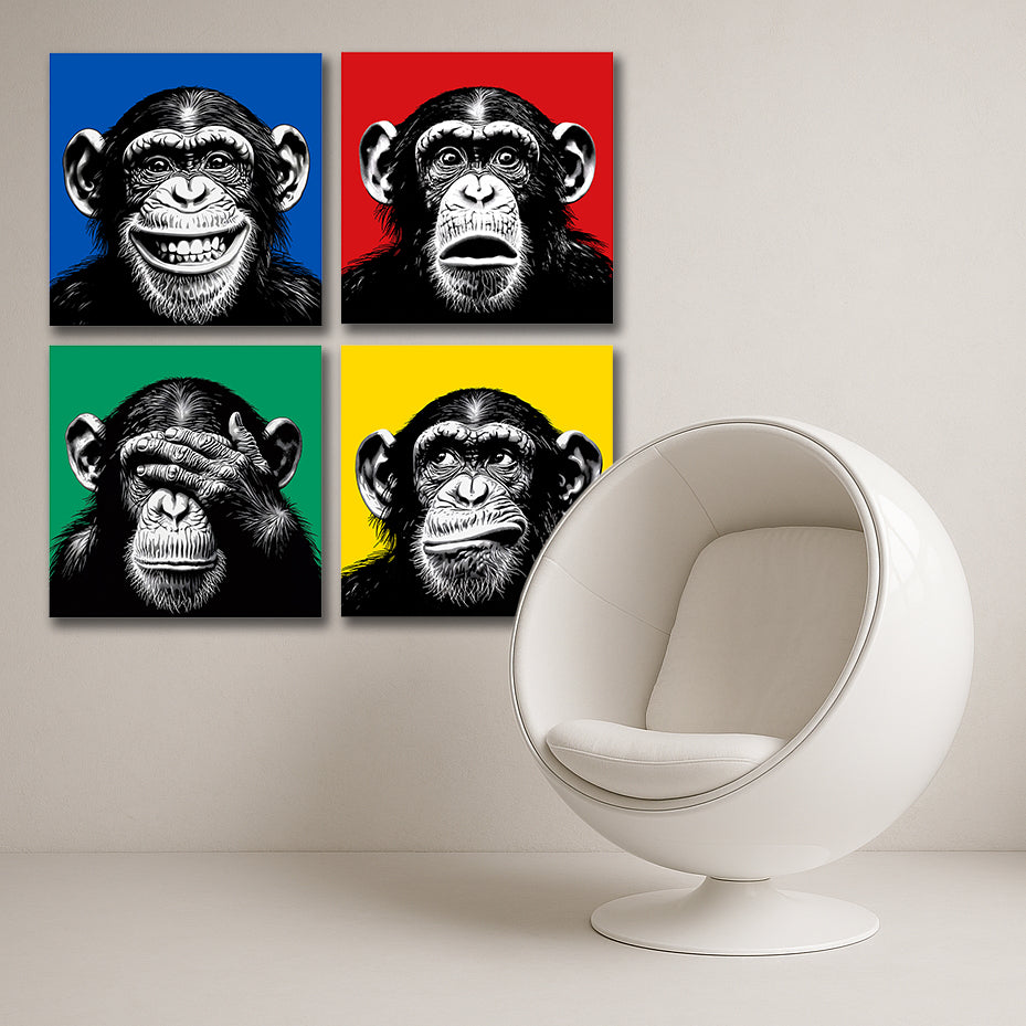 The Monkey Set (4er)