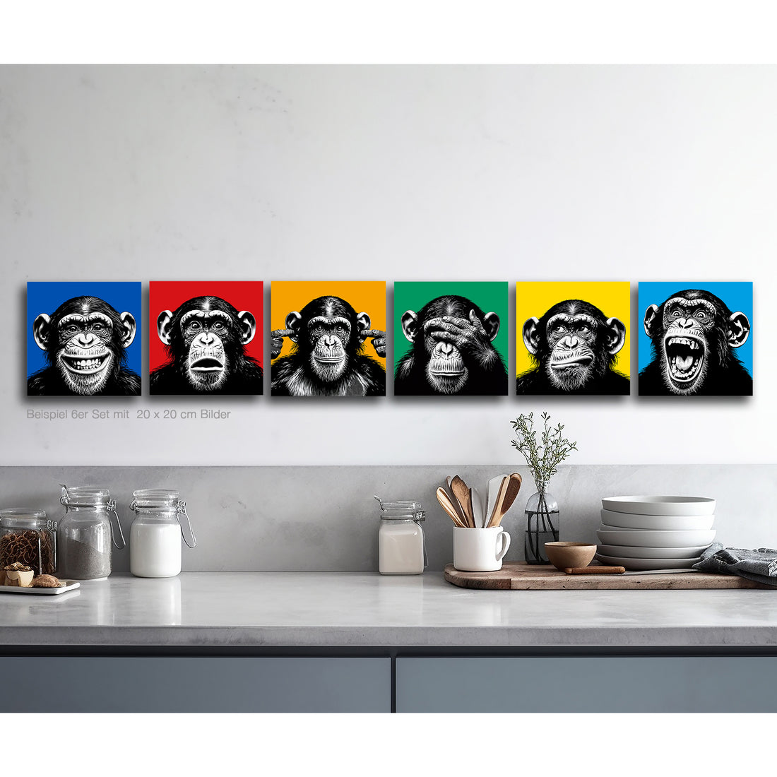 The Monkey Set (6er)