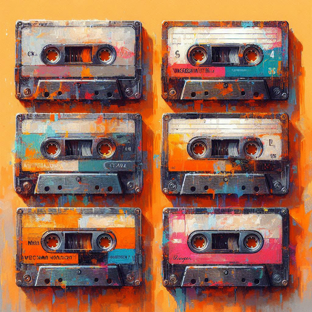 Cassetten Orange 70er