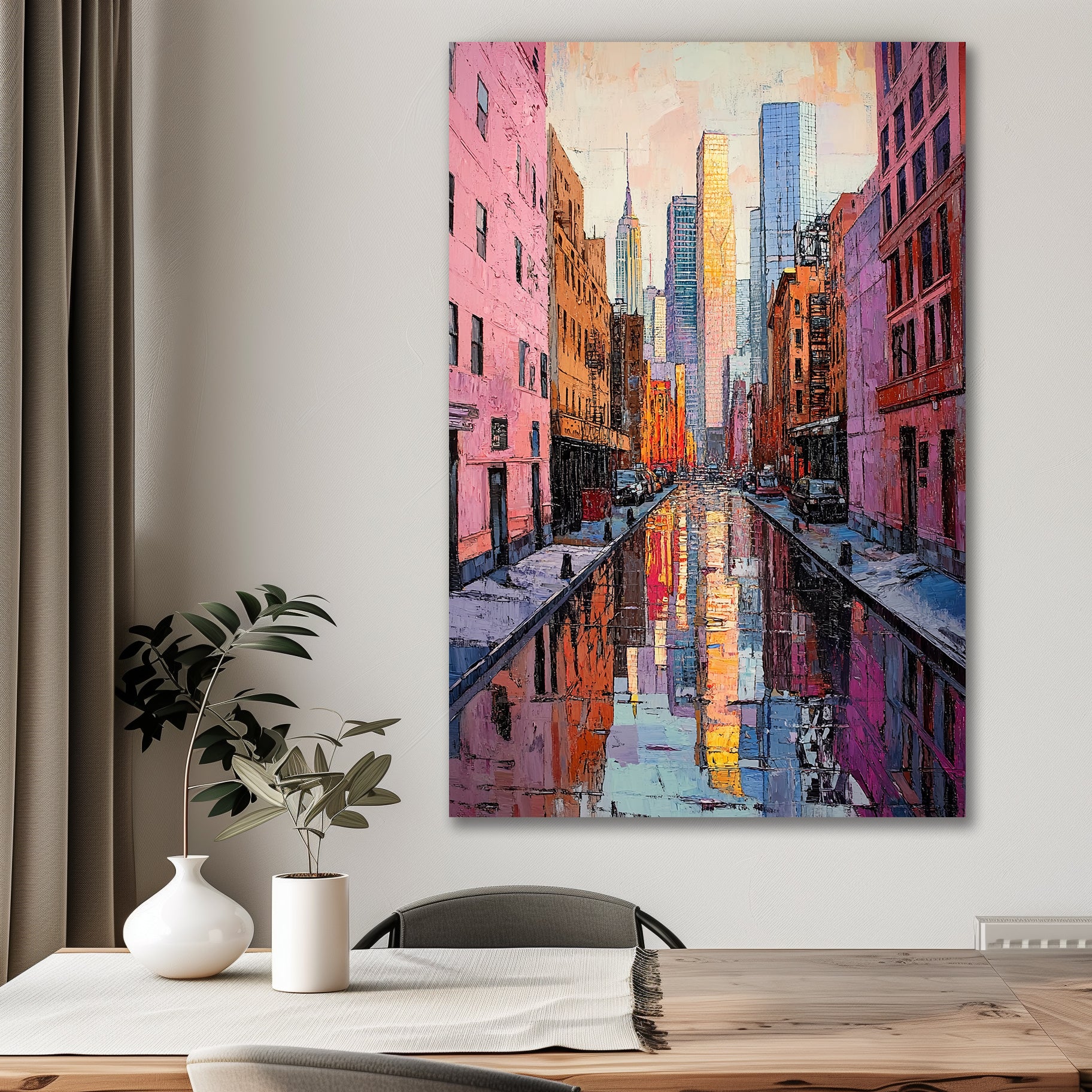 New York Back Alley Reflections