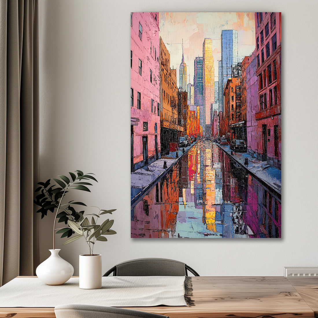 New York Back Alley Reflections