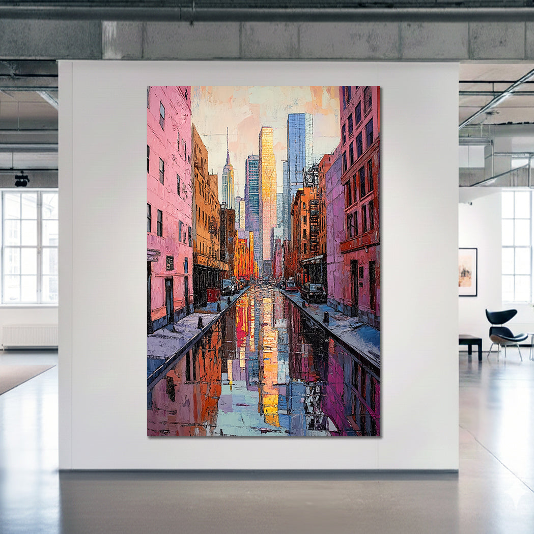 New York Back Alley Reflections