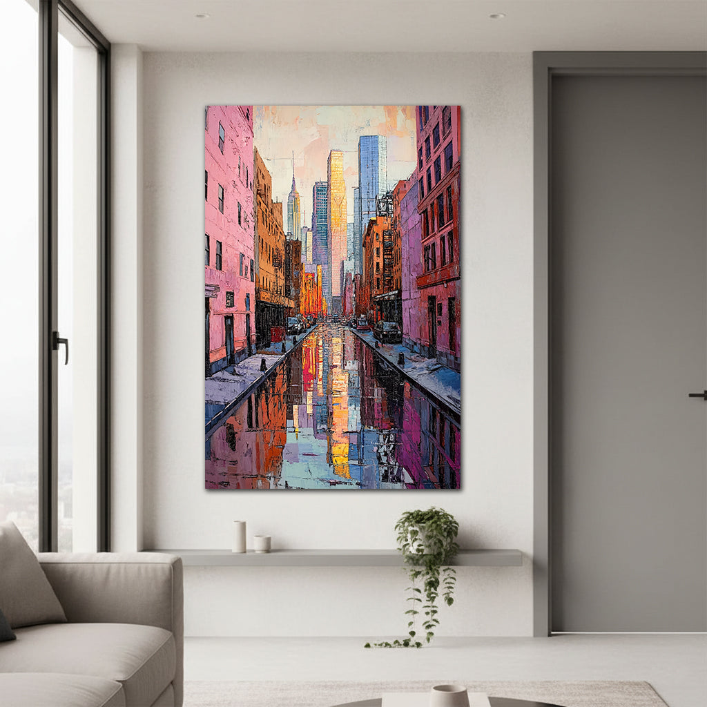 New York Back Alley Reflections