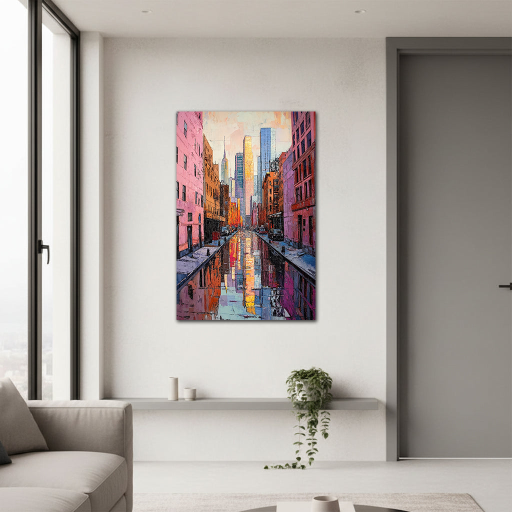 New York Back Alley Reflections