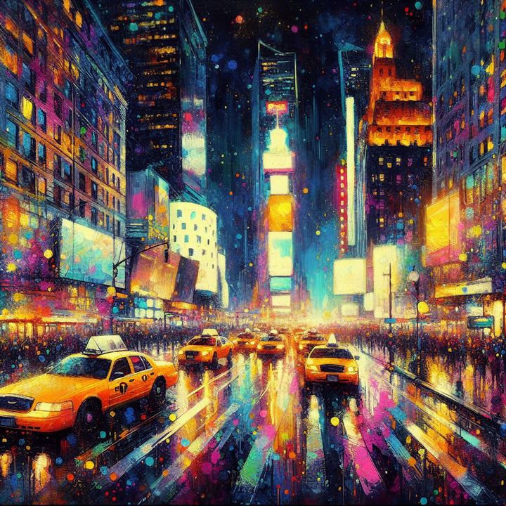 New York Times Square by Night