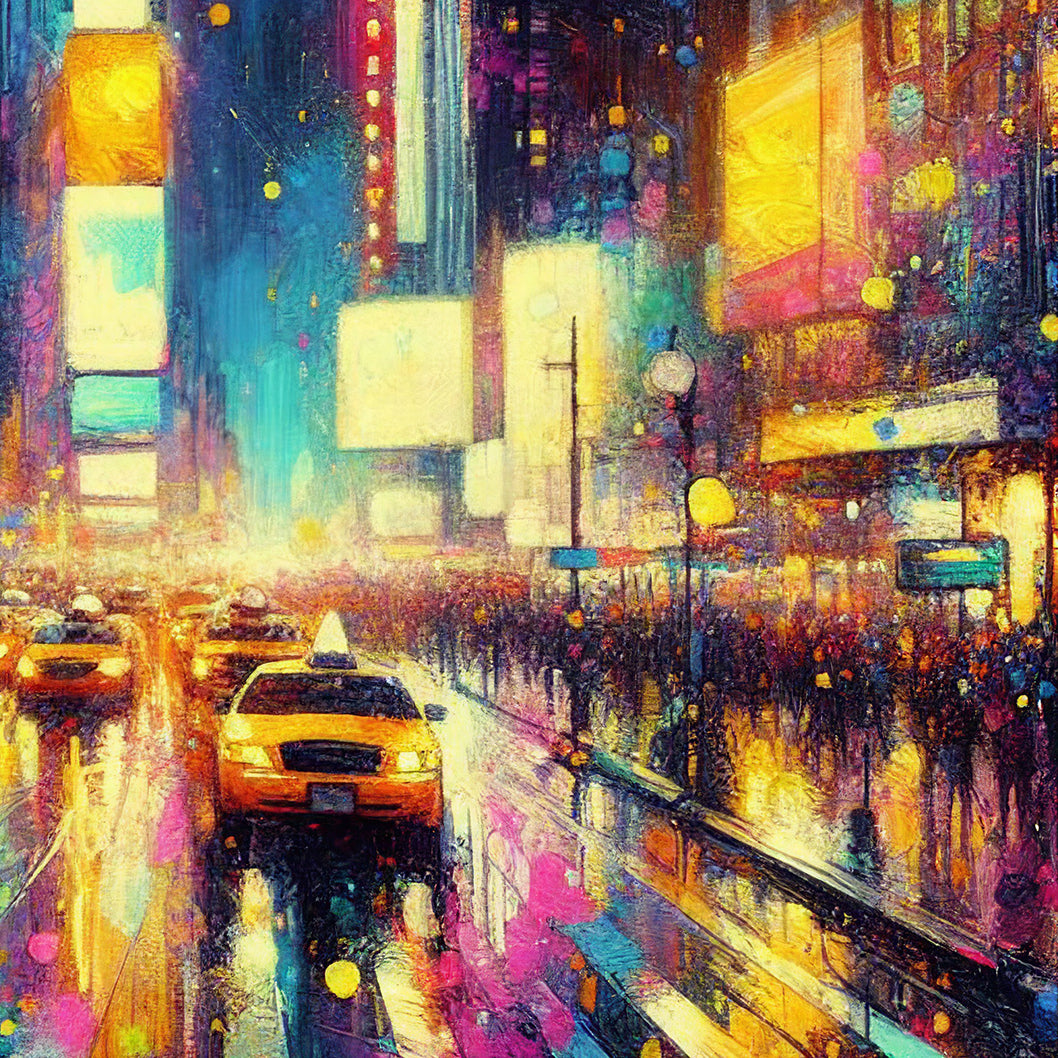 New York Times Square by Night